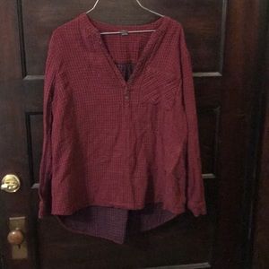 Eddie Bauer Double Lined Plaid Tunic